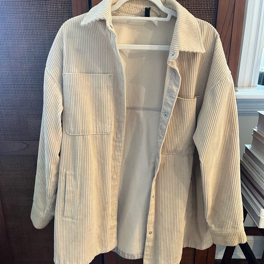 H&M Beige Corduroy Jacket